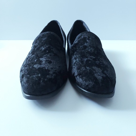 Stacy Adams Black Velour Sultan Slip On Loafers with Box in Men's Sz 7 - Picture 10 of 11